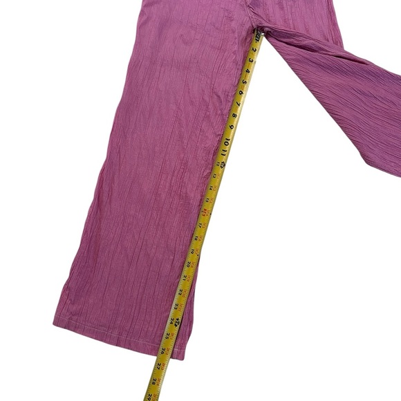 Zara Bubble Gum Pink Wide-Leg Pants Size M - Picture 8 of 17